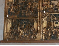 Le retable du XVIème siècle dans l'église Saint-Martin de Roubaix - Photo : C. Lenoire - Tous droits réservés